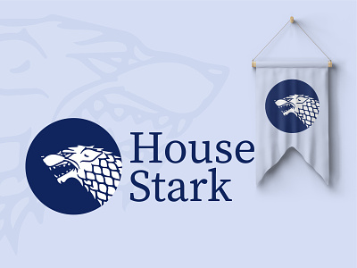 House of Starks aarya stark bran branding design game of thrones got got fans got houses graphic house of stark illustration jon snow logo pattern sansa stark stark vector winter is coming