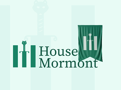 House Mormont branding design game of thrones got graphic house of dragons illustration jorah mormont logo logos mormont pattern