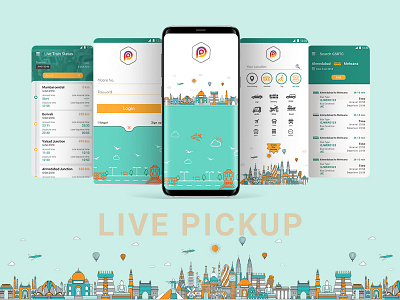 Live Pickup app design ui