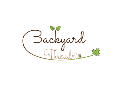 Backyard Thread Logo attempt branding concept gravit logo logodesign nature personal