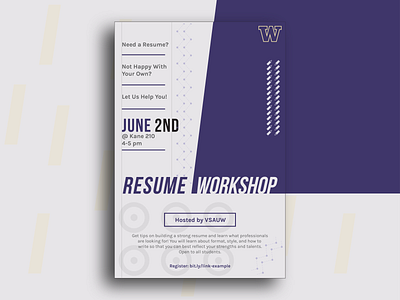 Resume Workshop Flyer Design adobe illustrator concept design flyer gravit informational workshop