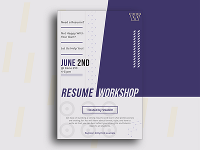 Resume Workshop Flyer Design