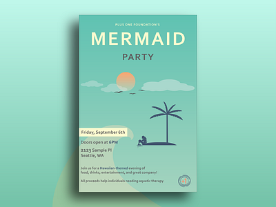 Mermaid Flyer Redesign adobe illustrator concept flyer gravit personal poster redesign