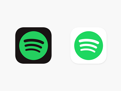 Spotify Light / Dark App Icon (Freebie) app appicon design freebie icon ios spotify