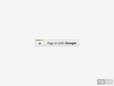Sign In With Google+ button google plus social web