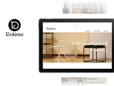 Dokinse branding furniture website design