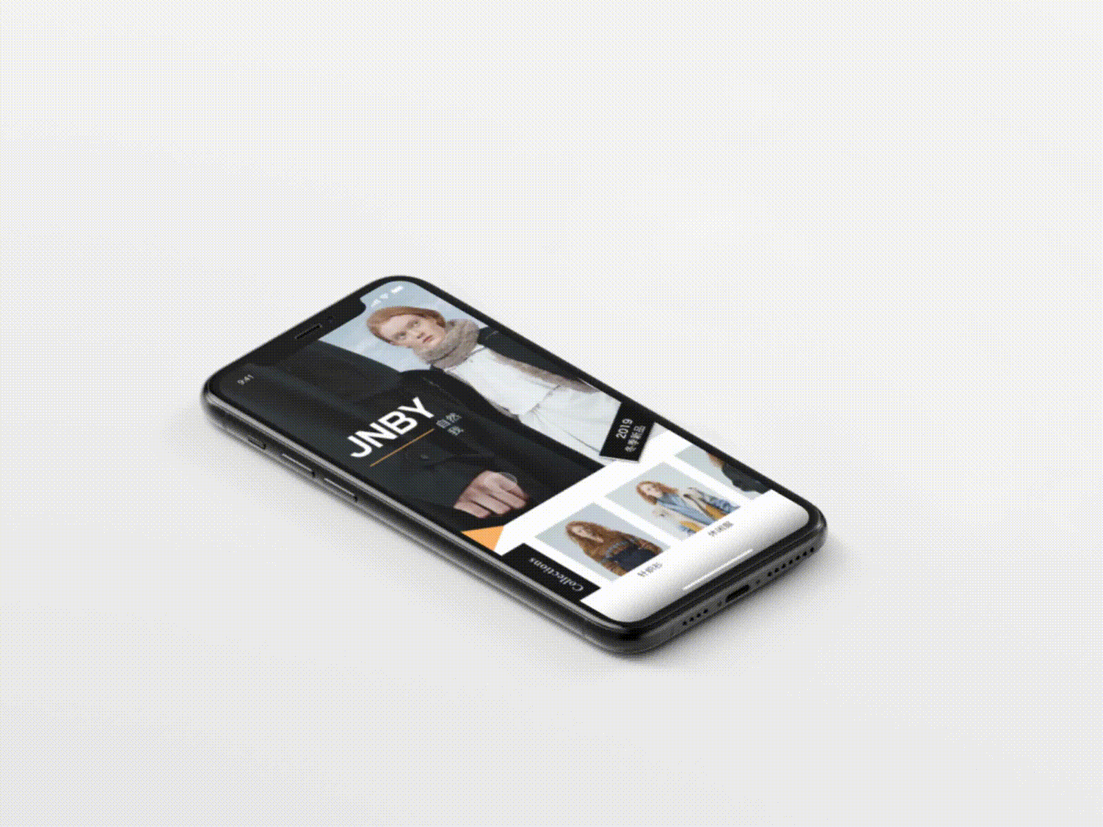 Jnby app design fashion app mobile ui prototype