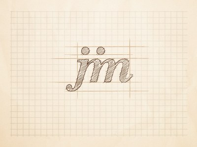 Jim - logo concept logo paper sketched