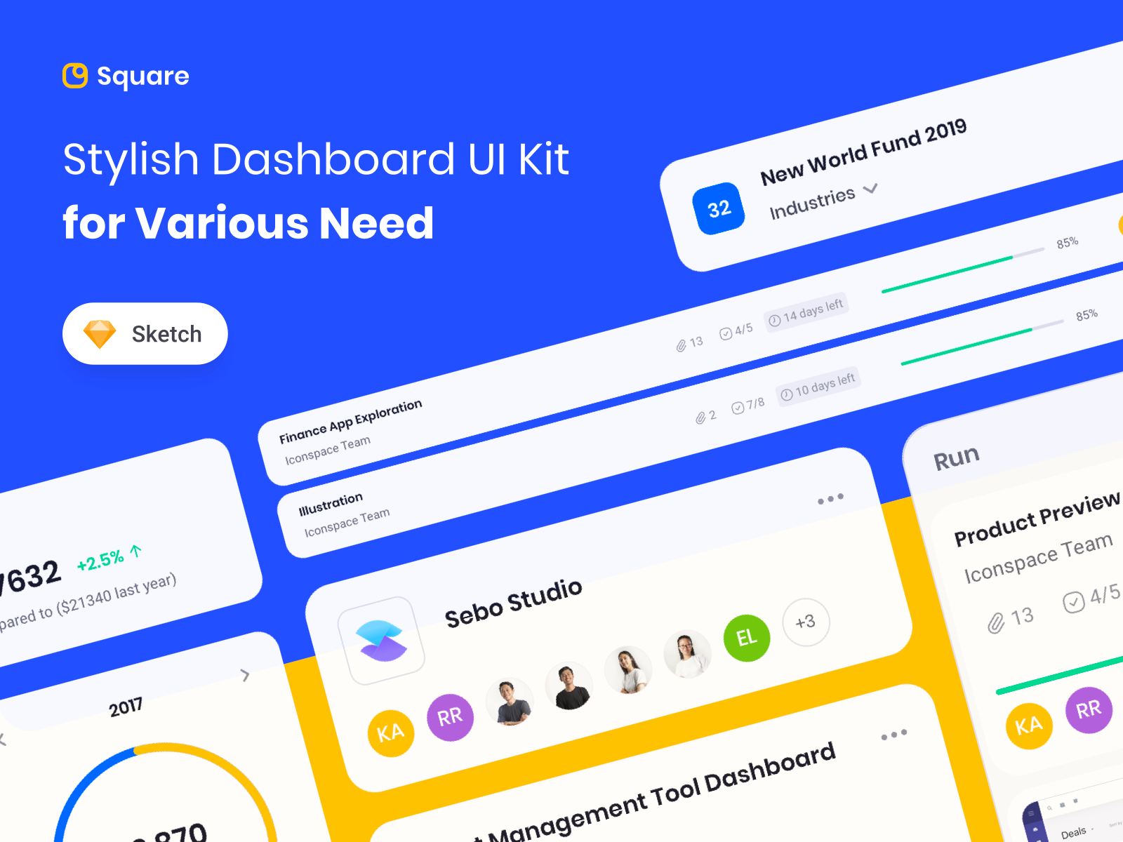 Square Dashboard UI Kit by Designspace on Dribbble