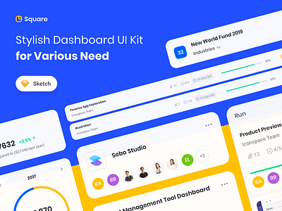 Square Dashboard UI Kit analytic app branding dashboard dashboard design design icon icon set illustration logo statistic ui ux web website design