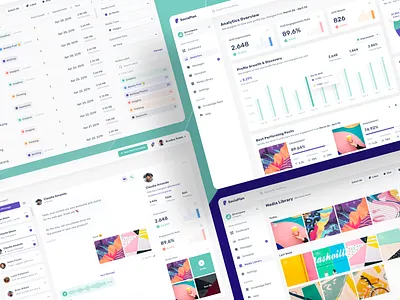 SociaPlan Dashboard UI Kit analytic dashboard data design icon illustration logo socialmedia statistic ui ux vector web website design