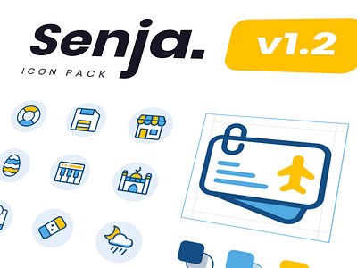 Senja Iconpack icon illustration icon package icon set illustration illustration kit vector website design