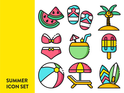 Summer Icon Set