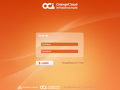 OCI cloud interface monitoring orangecloud software ui