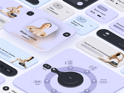 Meditation self-knowledge app concept