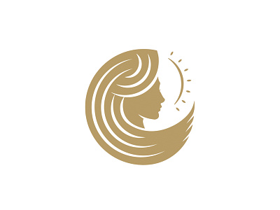 Rize - Sunshine Mark brand female icon identity logo person silhouette sun woman