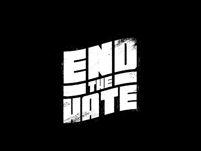 End The Hate blm end the hate equality lettering protest texture typography vector