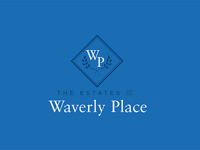 Waverly Place branding crest estates identity logo logotype