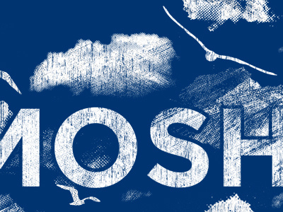 Higher and Higher birds clouds higher moshav tee texture