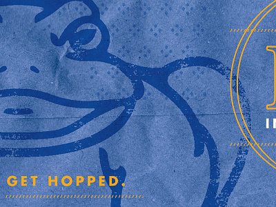 Irreverent Frog - Rejected attitude beer blue branding brewery frog illustration label logo packaging pattern texture