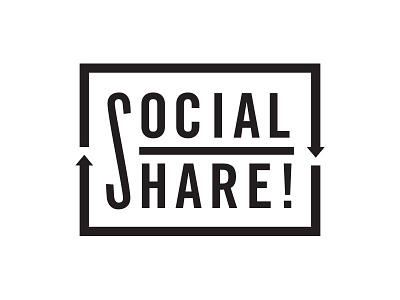 Sharing logo mark media share simple social