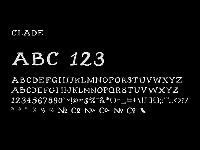 Clade - Hand Drawn Typeface