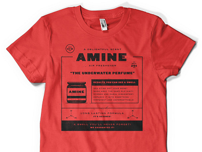 Amine Freshener Tee apparel grit icon jar submarines tee texture tshirt typography vintage