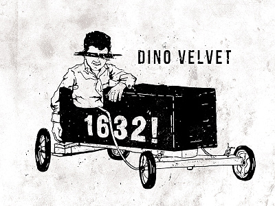 Dino Velvet - Boxcar band boxcar dino velvet drawing grit illustration tee texture vintage