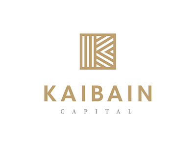 Kaibain Capital bold branding identity k logo mark minimal simple