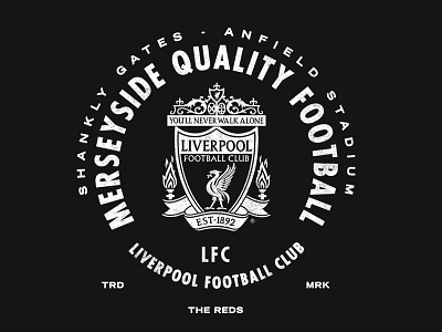 LFC - Merseyside anfield badge bird club football lfc liverbird liverpool soccer tee texture typography