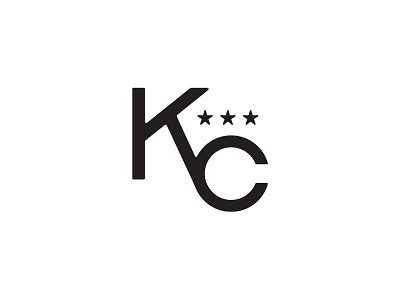 KC Monogram - Rejected branding custom icon logo mark monogram rejected stars typography vintage