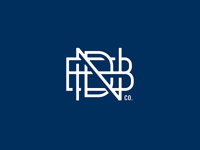 NBD Co. Monogram brand design icon logo mark monogram nbd studio typography