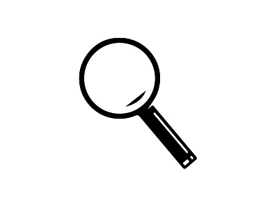 Magnifying Glass Icon brand define icon illustration magnifying glass minimal simple