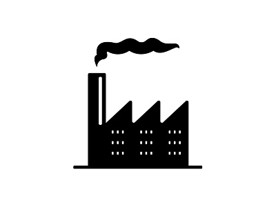 Develop Icon brand develop factory icon illustration minimal simple