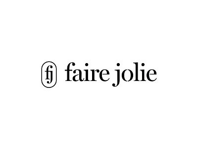 Faire Jolie - Rejected Concept 1 brand clothing diy handmade identity logo mark stencil typography