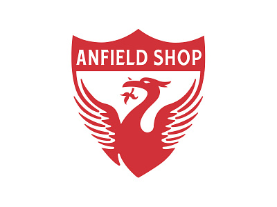 Anfield Shop - Brand Refresh anfield shop branding football identity lfc liverbird logo
