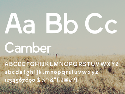 Camber revisited camber sans serif type typeface typography