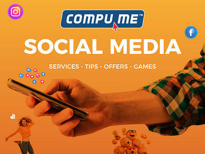 CompuMe - Social Media Designs adveristing branding facebook ideas instgram posts retail social media technology