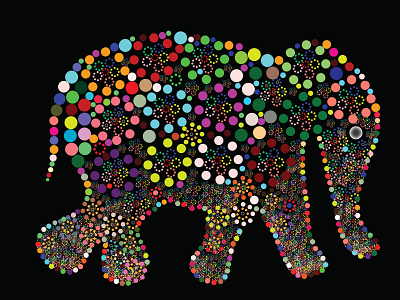 Elephant Artwork art colors digital art ideas illustraion illustrator vector