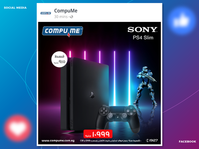 Social Media Games Promoção Controle PS4 PSD Editável [download