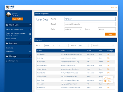 Nustake Dashboard