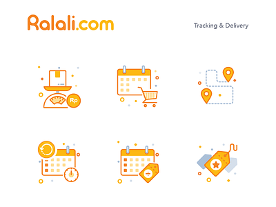Ralali Icon Tracking & Delivery app apps b2b branding ecommerce icon illustration marketplace mobile ui vector