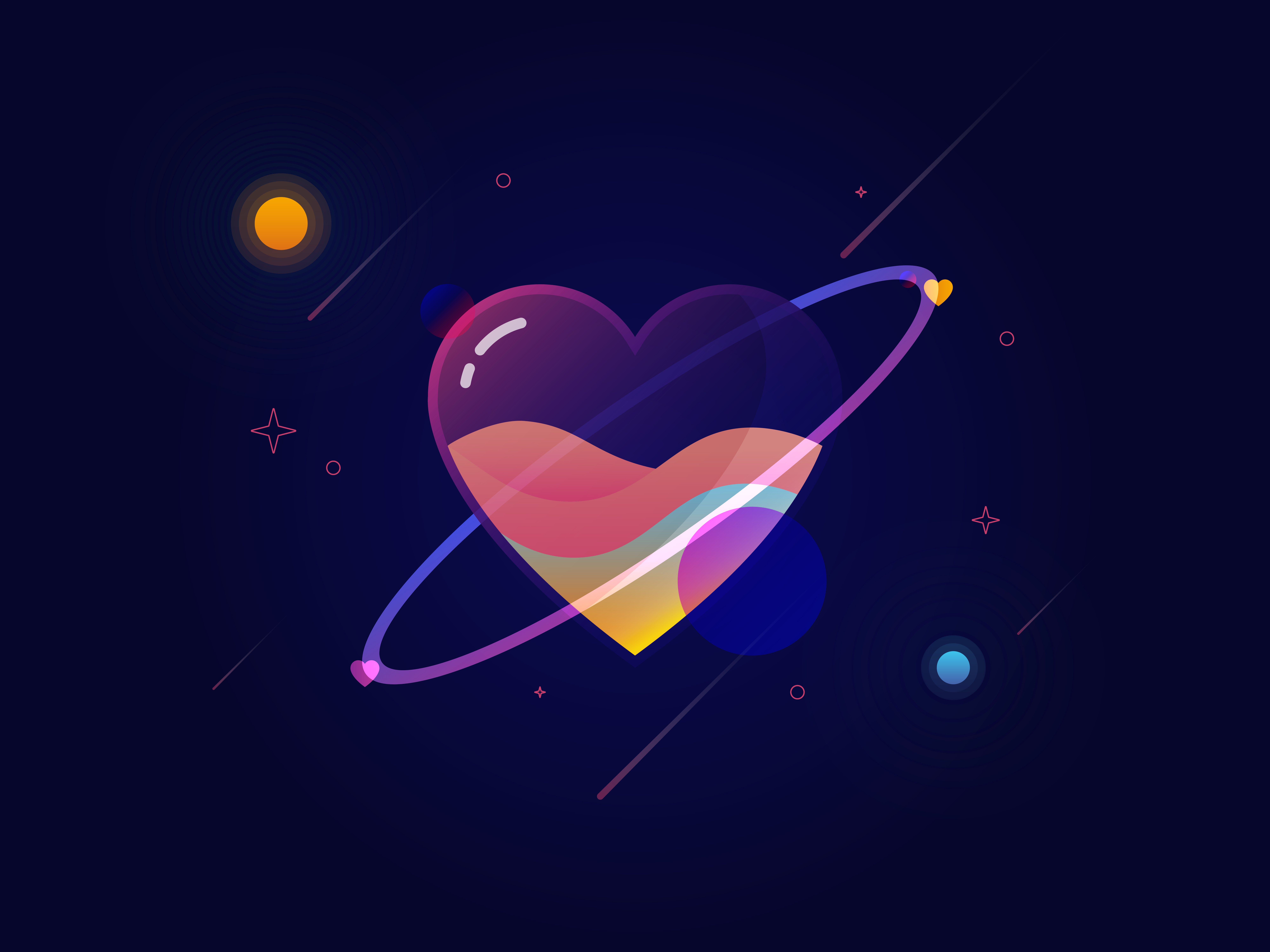 Heart Planet by Nara Xyln on Dribbble