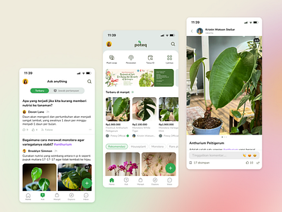 Poteq Mobile Apps New Version 2.0 application design mob mobile nature ui