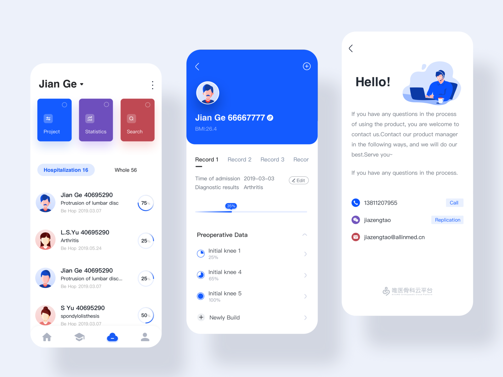 Medical Data Management Platform by Jian Ge W on Dribbble