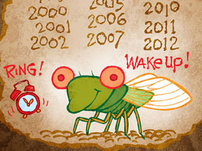 Cicada bugs childrens art cicada humor