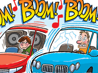 BOOM cars childrens art humor stereo youth