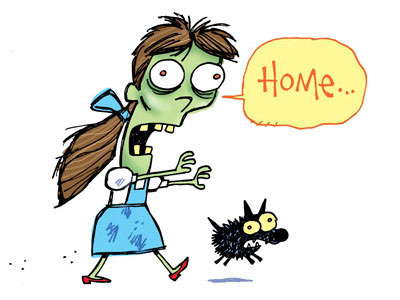 Dorothy halloween home humor oz toto zombie