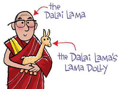 Dalai Lama childrens art dalai lama doll humor lama