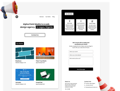 Alpha Point Media Website - Redesign figmadesign ui ux web